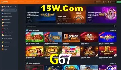 Slots com jackpots e giros grátis na G67